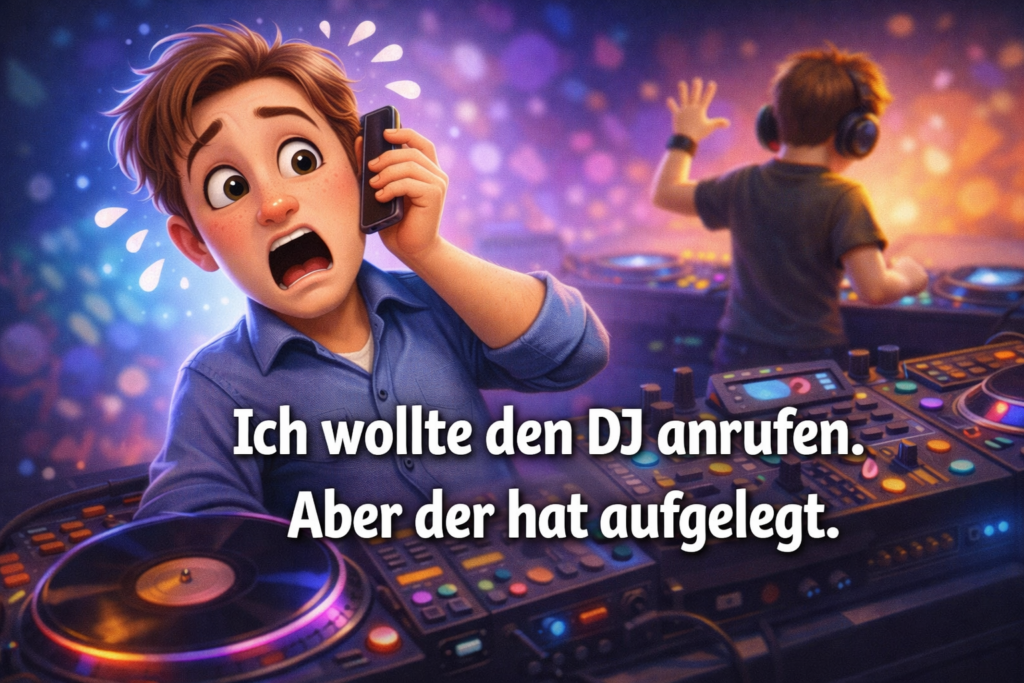 Die besten Witze DJ hat aufgelegt