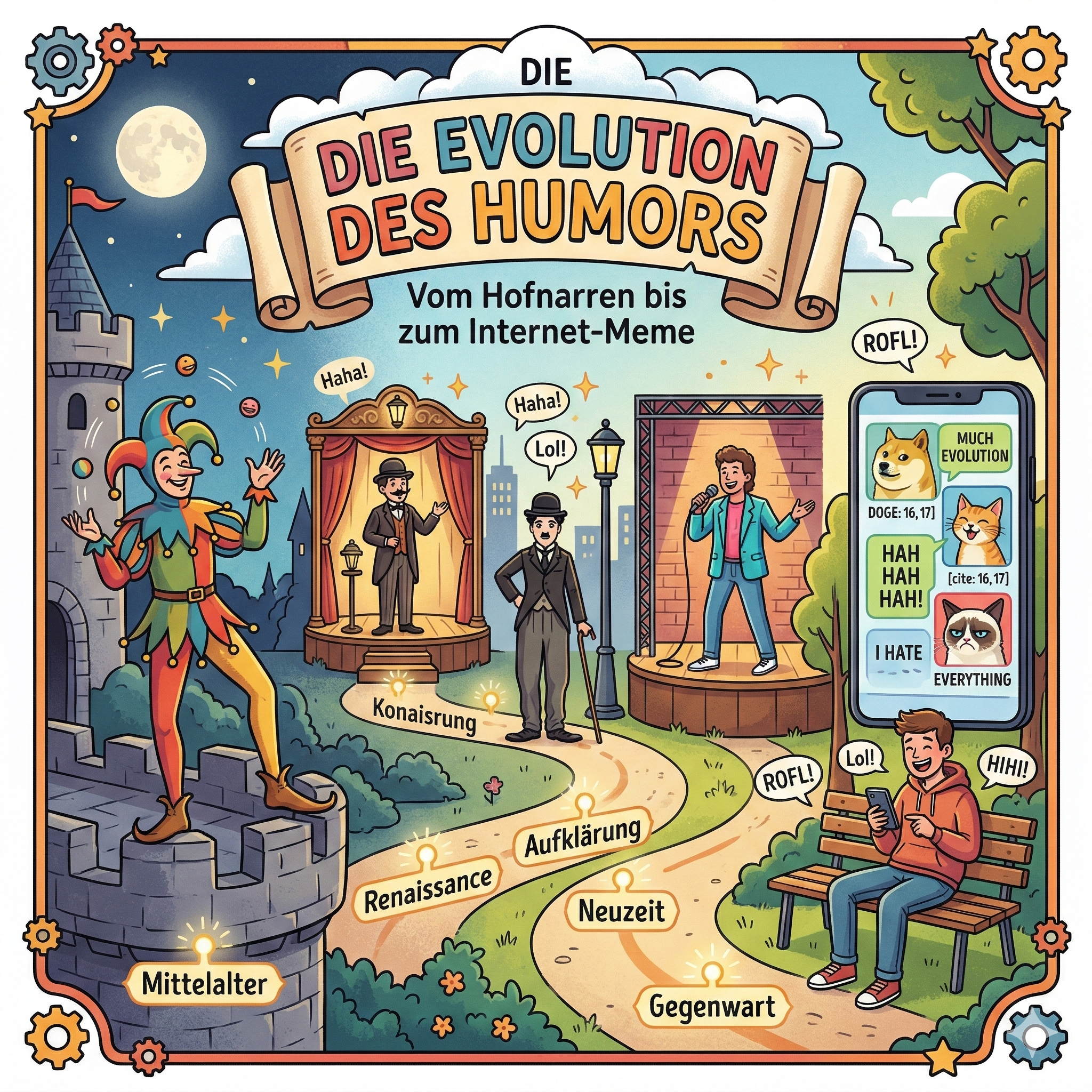 Die Evolution des Humors